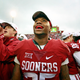 Running back Joe Mixon of the Oklahoma Sooners after the game against the Oklahoma State Cowboys on Dec. 3, 2016, at Gaylord Family-Oklahoma Memorial Stadium in Norman, Okla.
Brett Deering/Getty Images